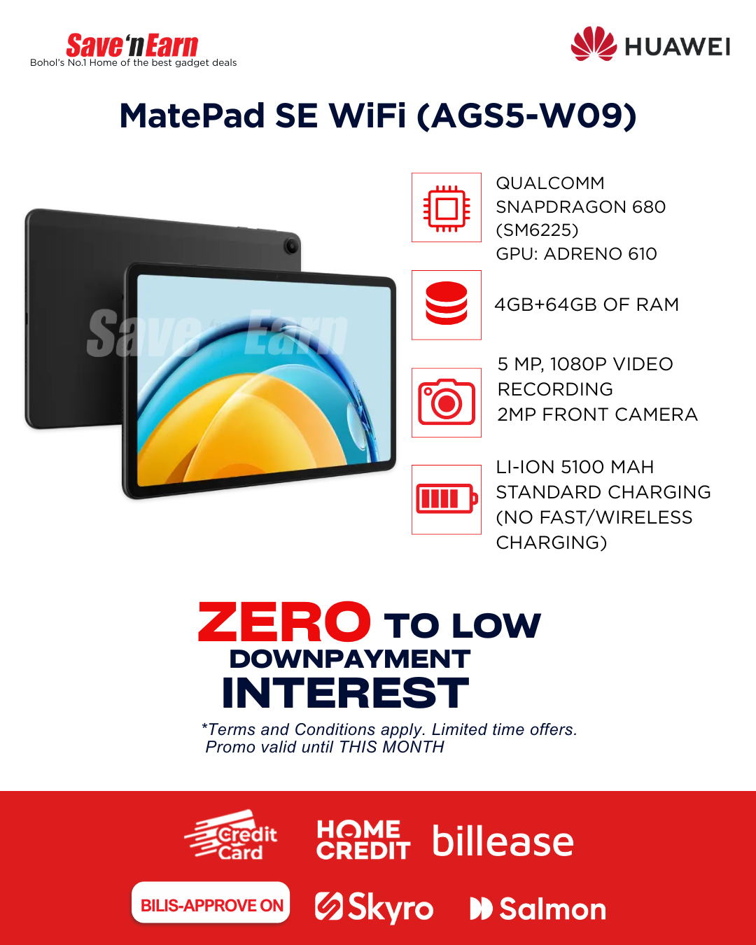 MatePad SE WiFi (AGS5-W09) – Save 'N Earn Wireless