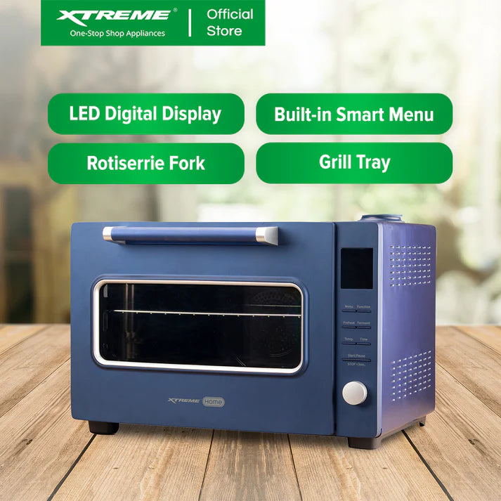 XTREME HOME COVENTION BLUE OVEN, 40 LITERS DIGITAL, MULTI-FUNCTION CONVENTION OVEN, ROTISSERIE (For branch pick up only)