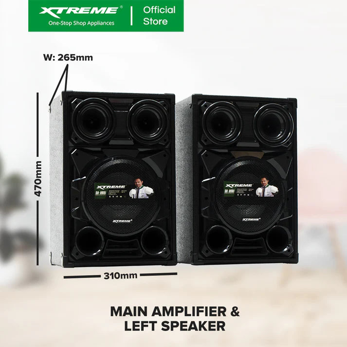 XTREME-SN08DJ PORTABLE PA SYSTEM SN08DJ (For Branch Pick up only)