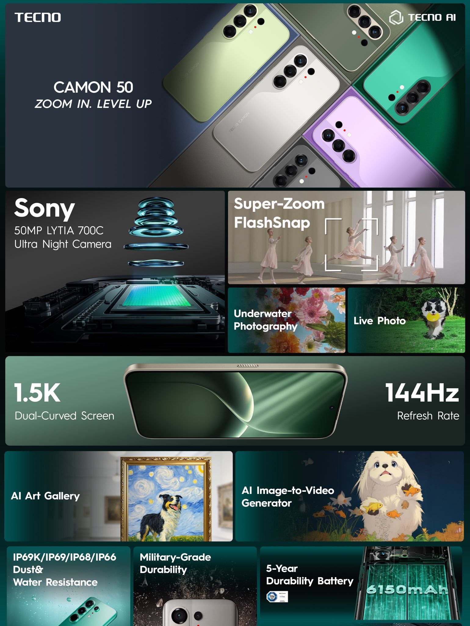 TECNO Camon 50 SERIES