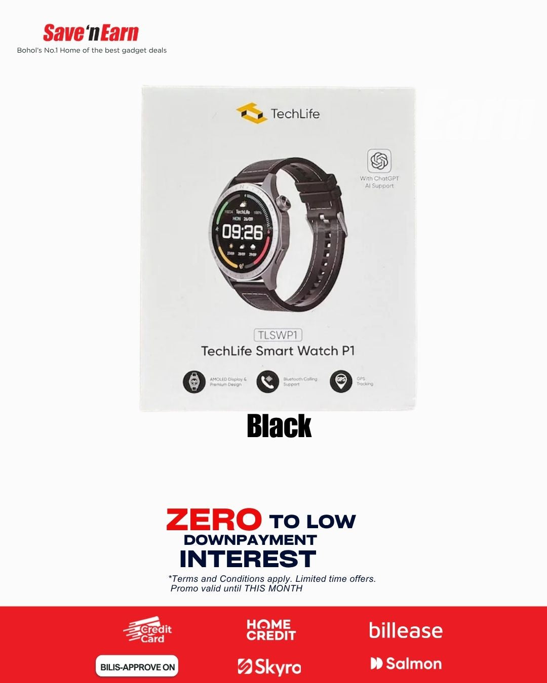 TECHLIFE SMART WATCH P1