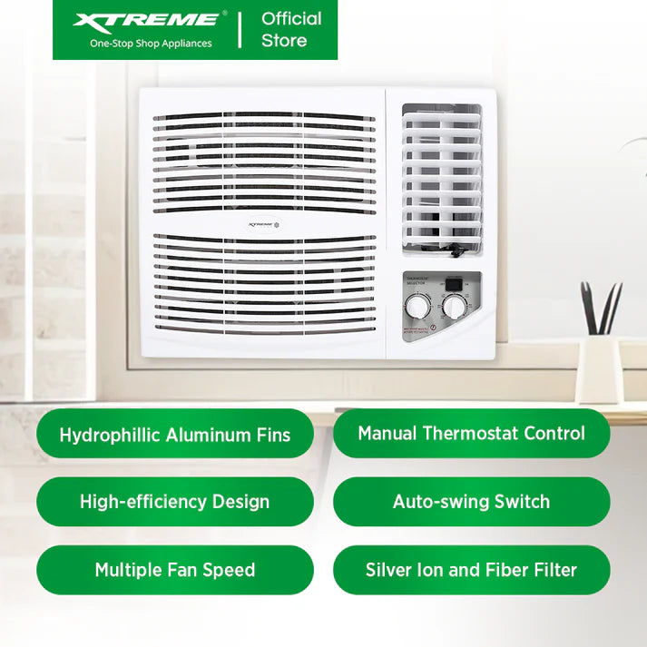 XTREME COOL 1.0HP WINDOW TYPE AIRCON XACWT10 (For branch pick up only)