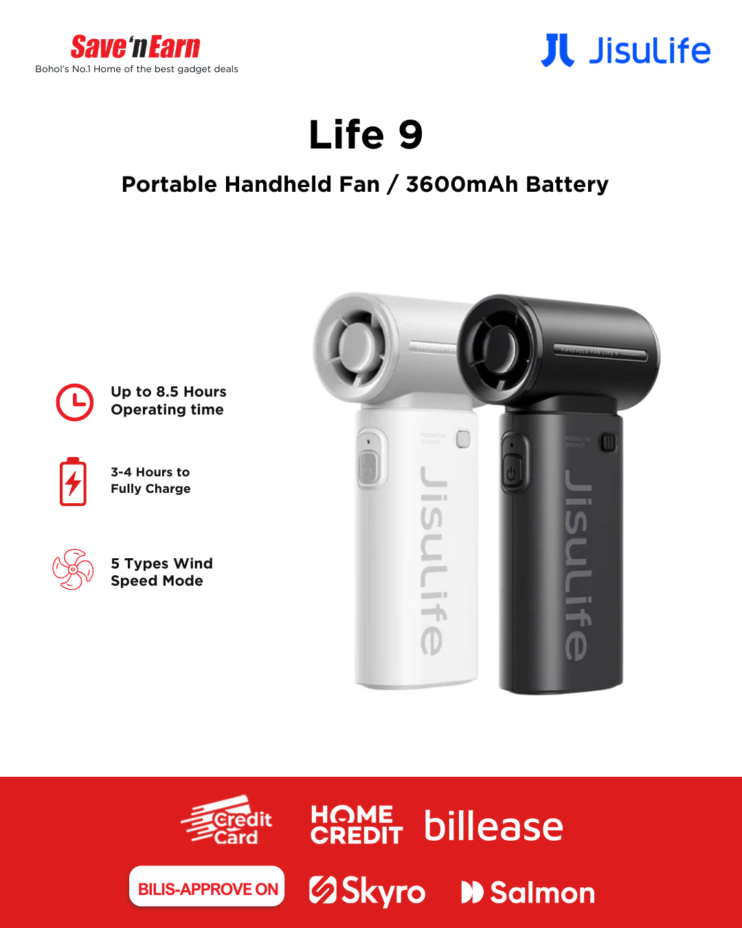 JISULIFE LIFE 9 3600mah