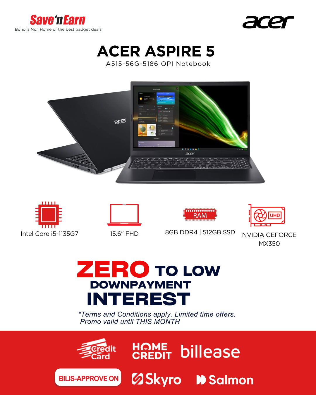 ACER ASPIRE 5 A515-56G-5186 OPI Notebook