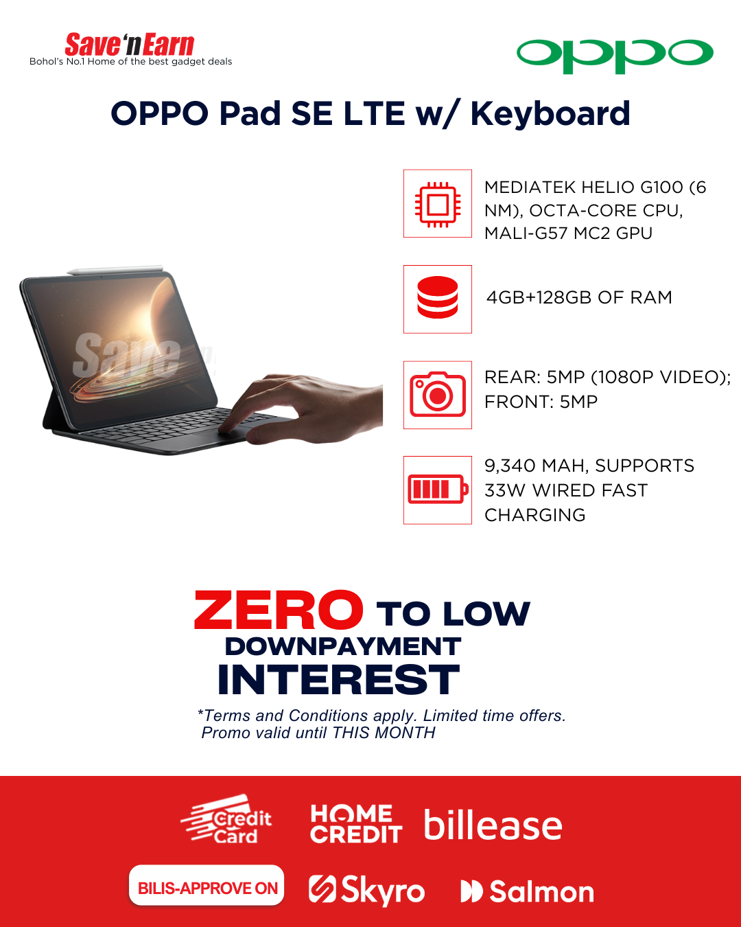 OPPO Pad SE LTE w/ Keyboard
