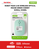 ROBOT M220 2.4G WIRELESS OPTICAL MOUSE GREEN CHERRY  SCROLL WHEEL