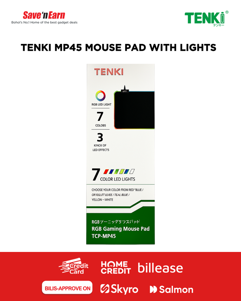 TENKI MP45 MOUSE PAD WITH LIGHTS