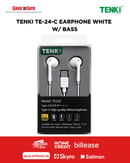 TENKI TE-24-C EARPHONE WHITE  W BASS