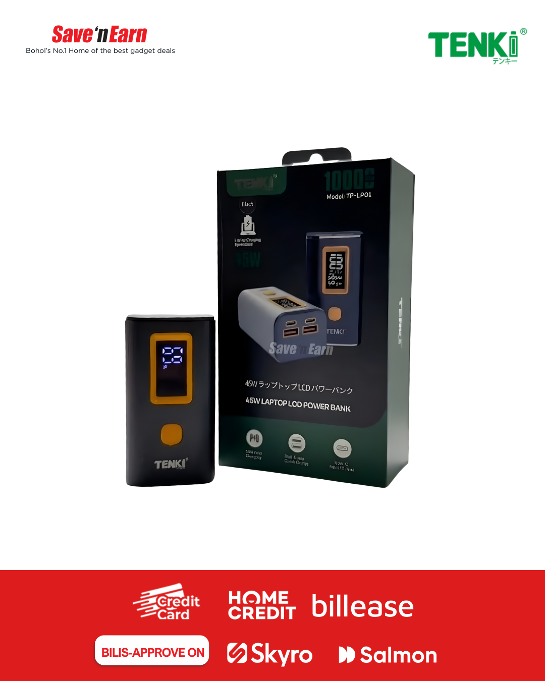 TENKI LAPTOP POWERBANK  45W