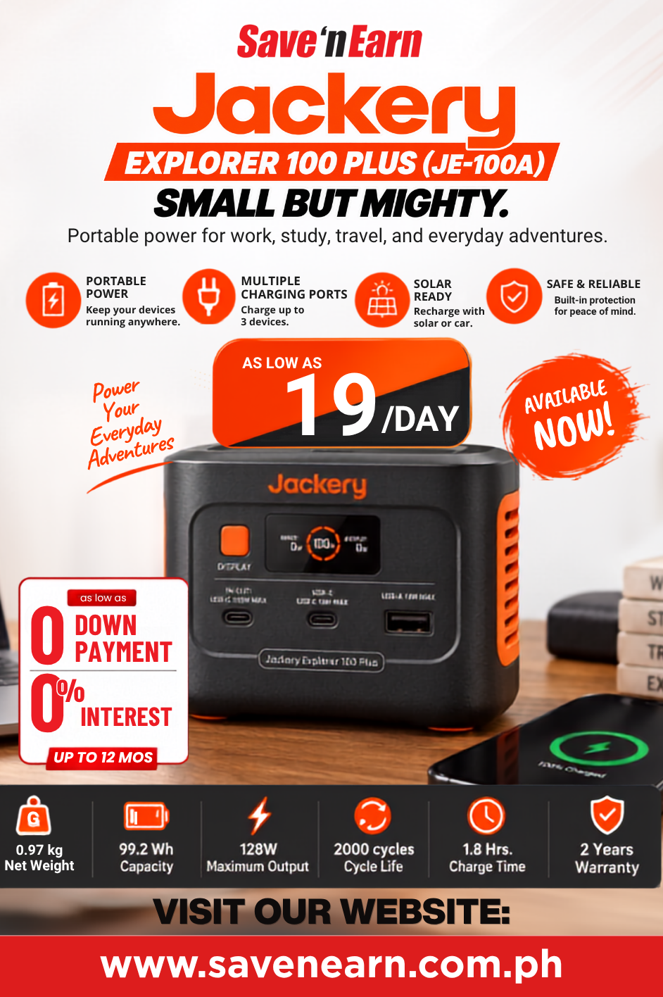 JACKERY JE100A Explorer 100 PLUS Power Station
