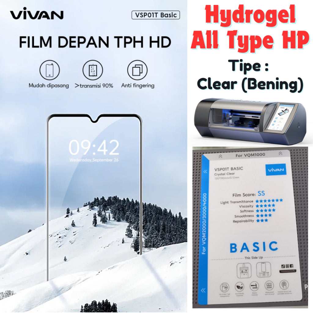 VIVAN VSP01T Basic Crystal Clear Front Film