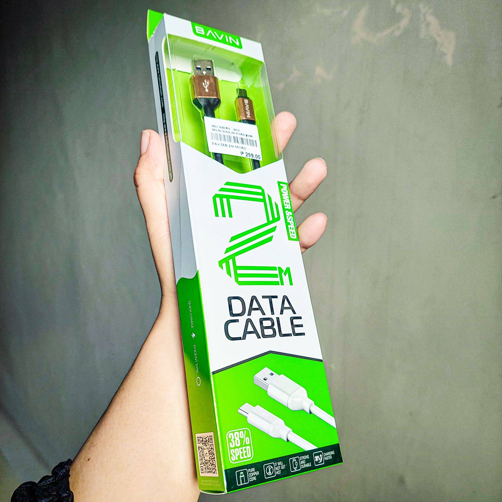 Bavin  CA269 2M Fast Charge Micro USB Data Cable