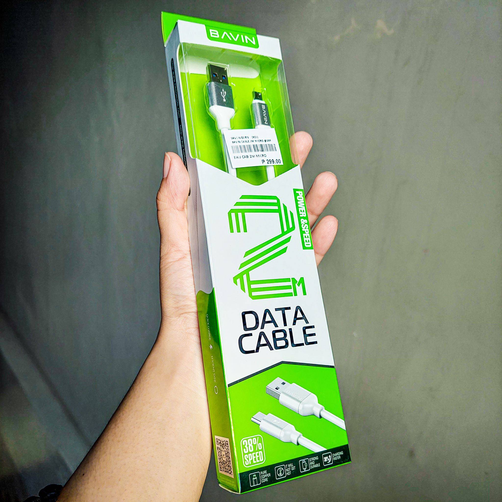 Bavin  CA269 2M Fast Charge Micro USB Data Cable