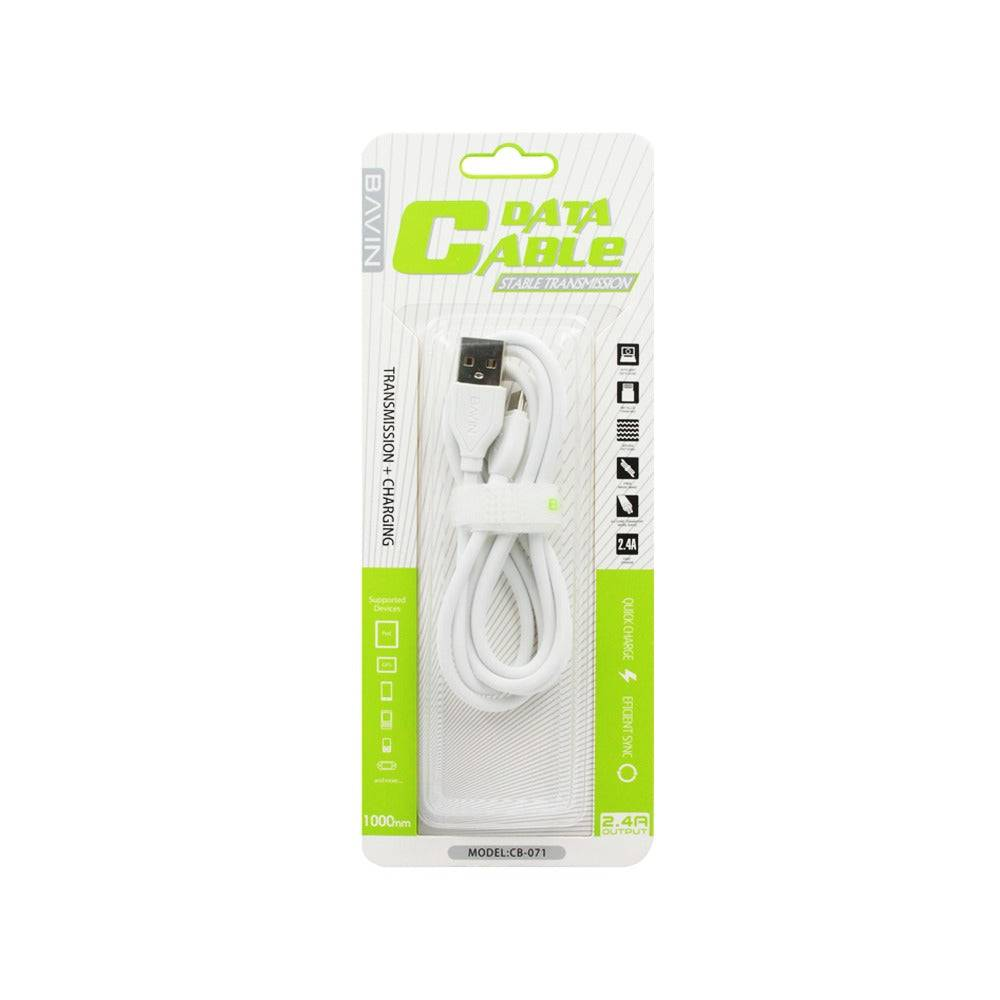 Bavin CB-071 Micro USB Data Cable (White)