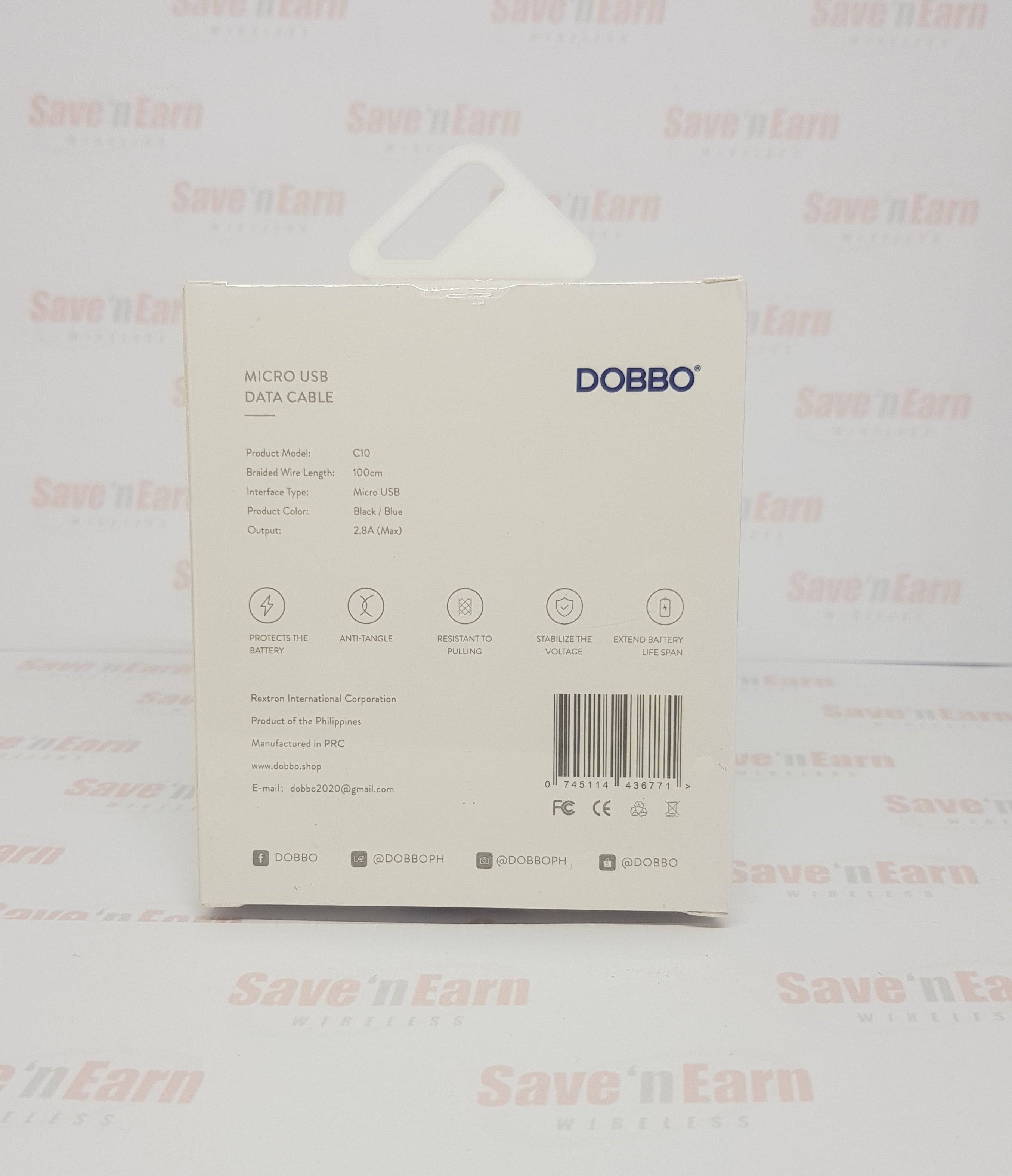 Dobbo C10 Data Cable Micro USB 150cm Braided Wire - Black