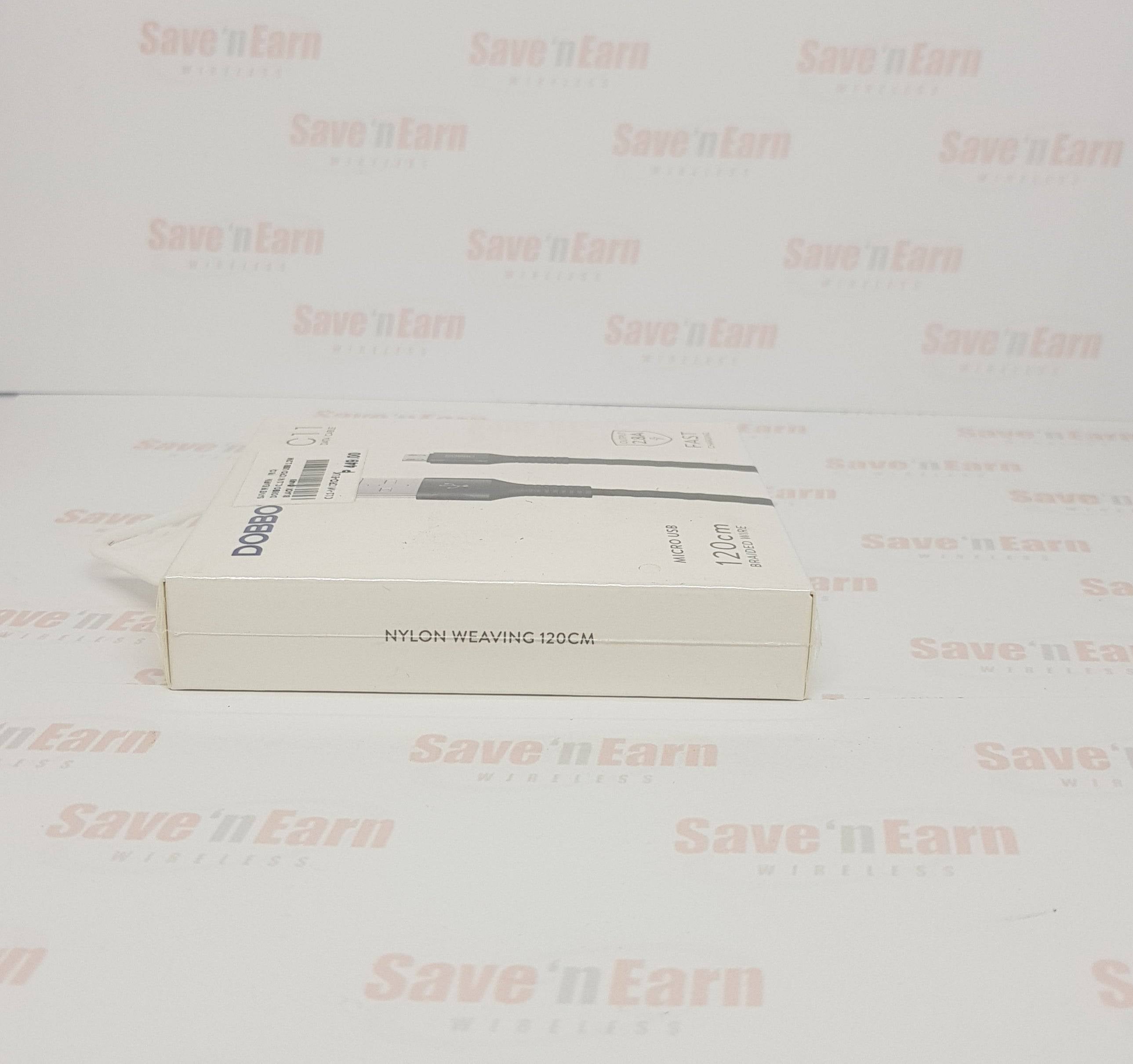 Dobbo C11 Data Cable Micro USB 120cm Braided Wire- Black