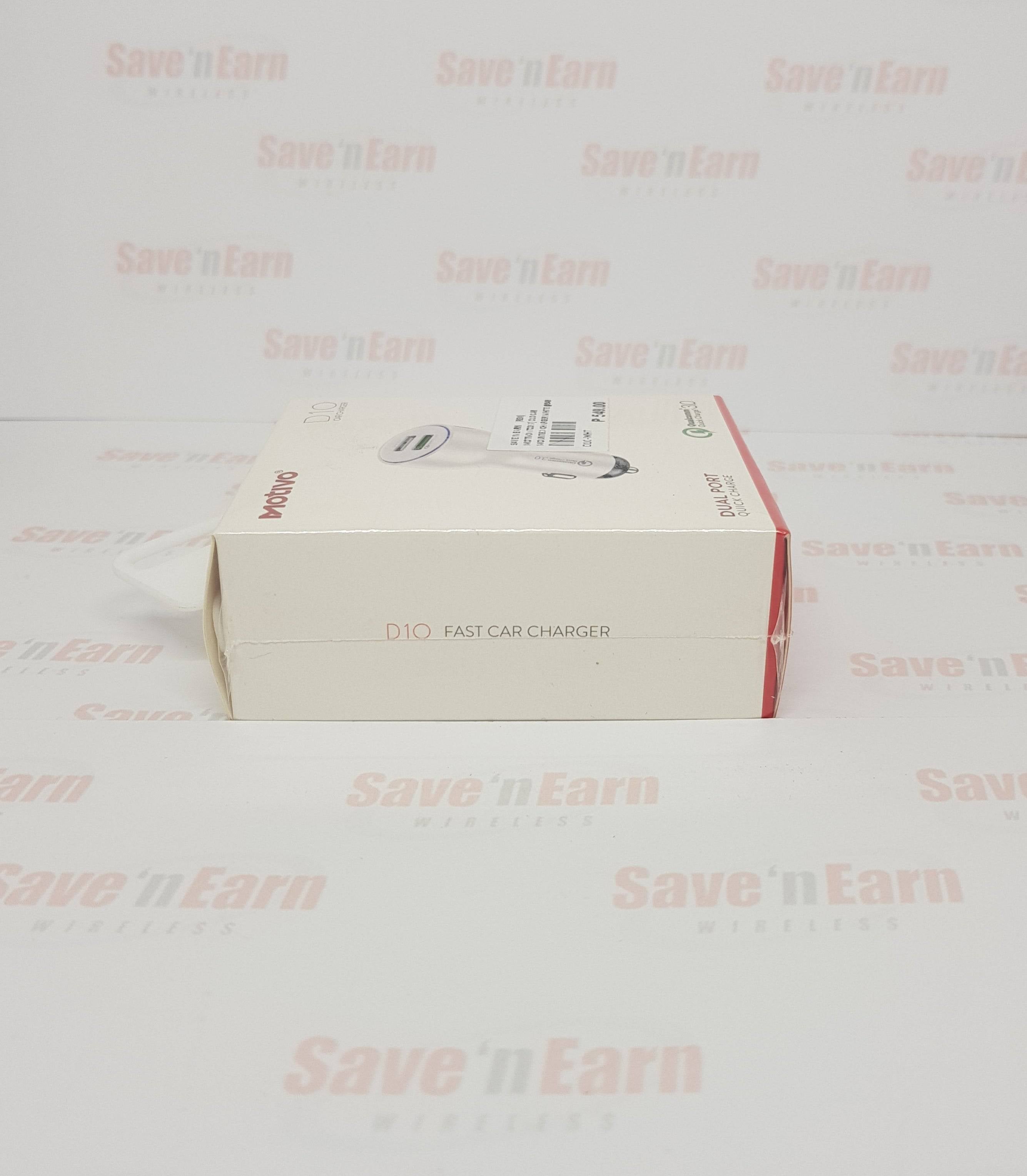 Motivo D10 Car Charger Dual Port Quick Charge