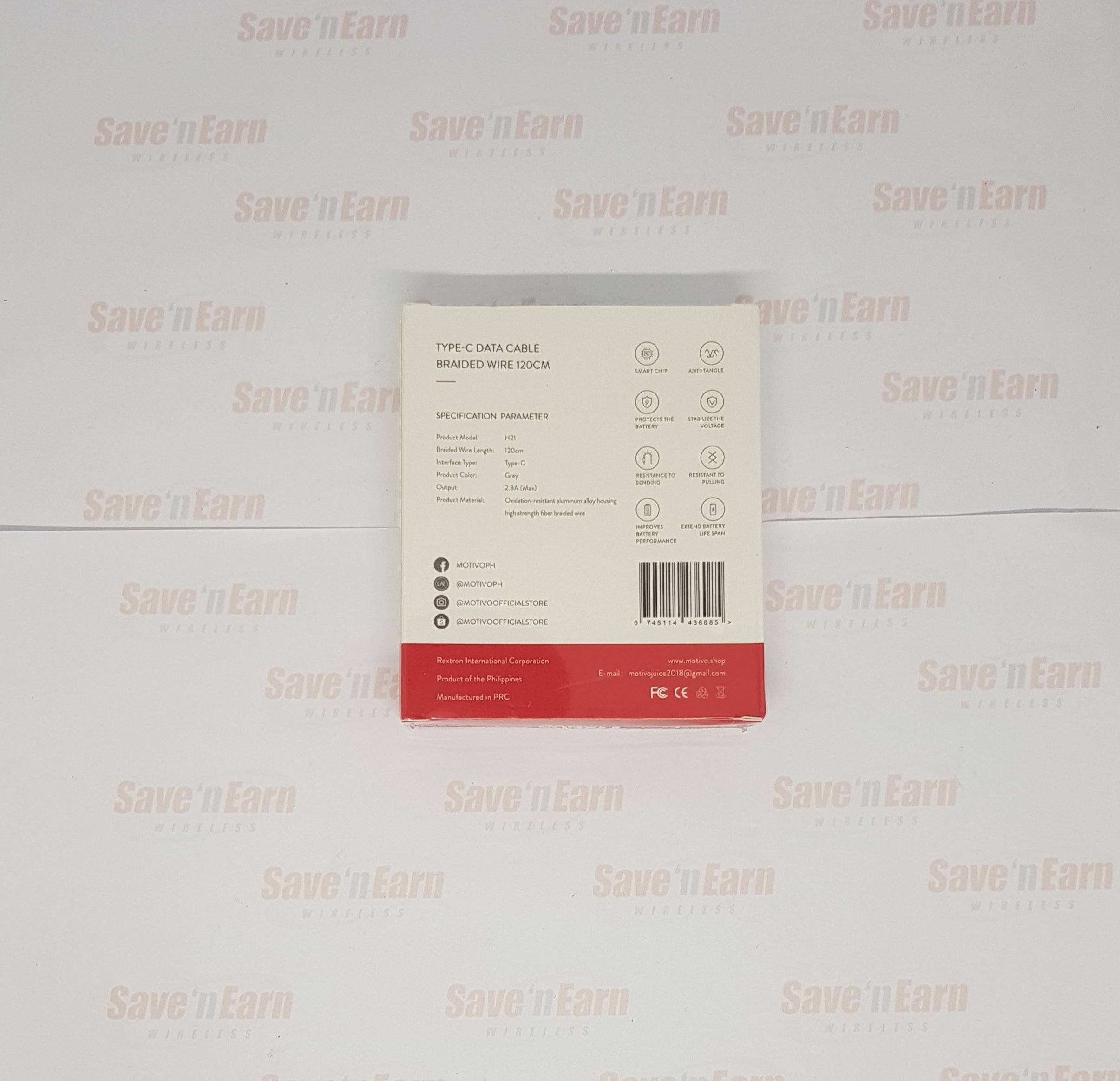 Motivo H21 Data Cable Braided Wire Type-C 120cm