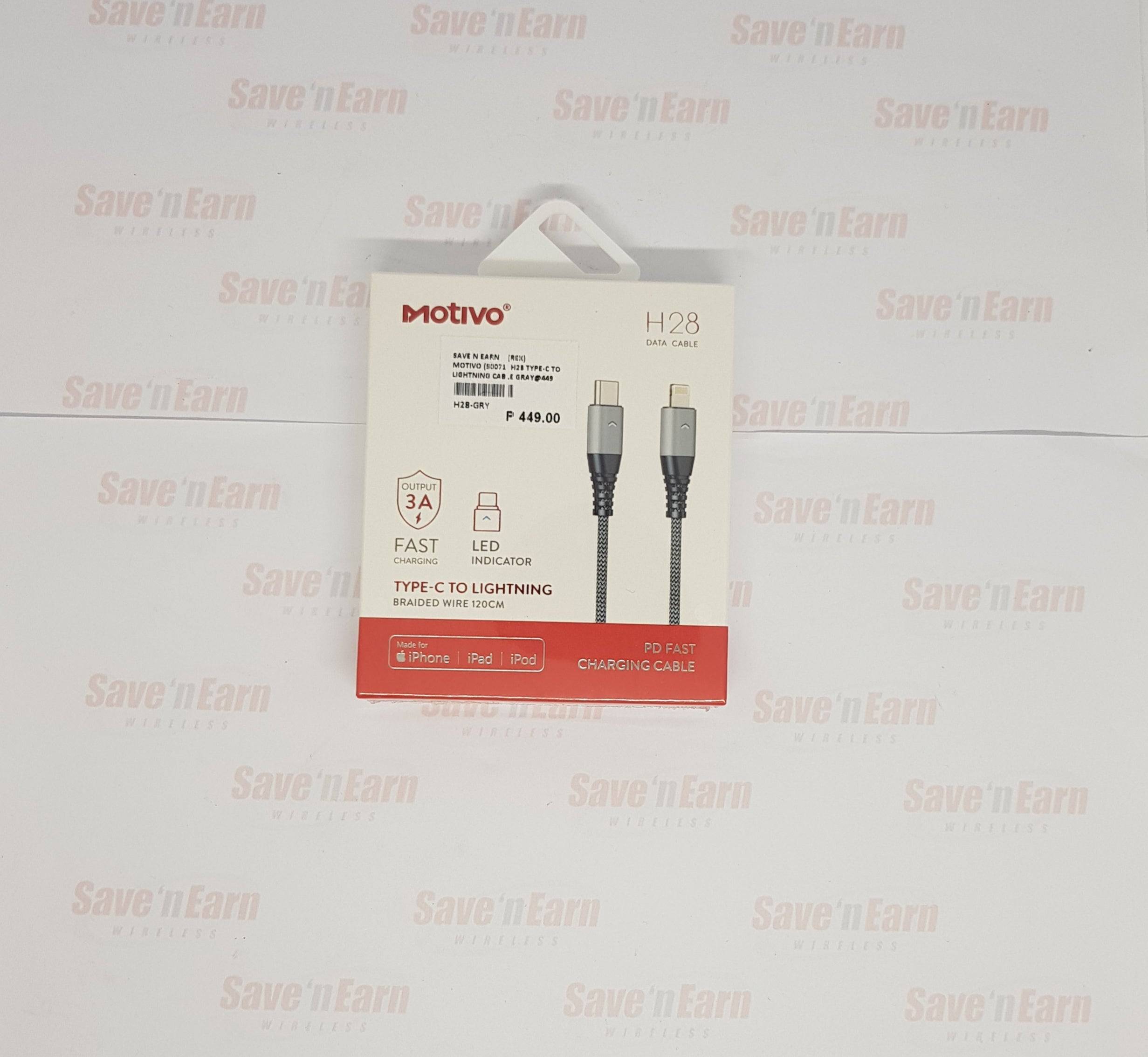 Motivo H28 Type C to Lightning 120cm Data Cable