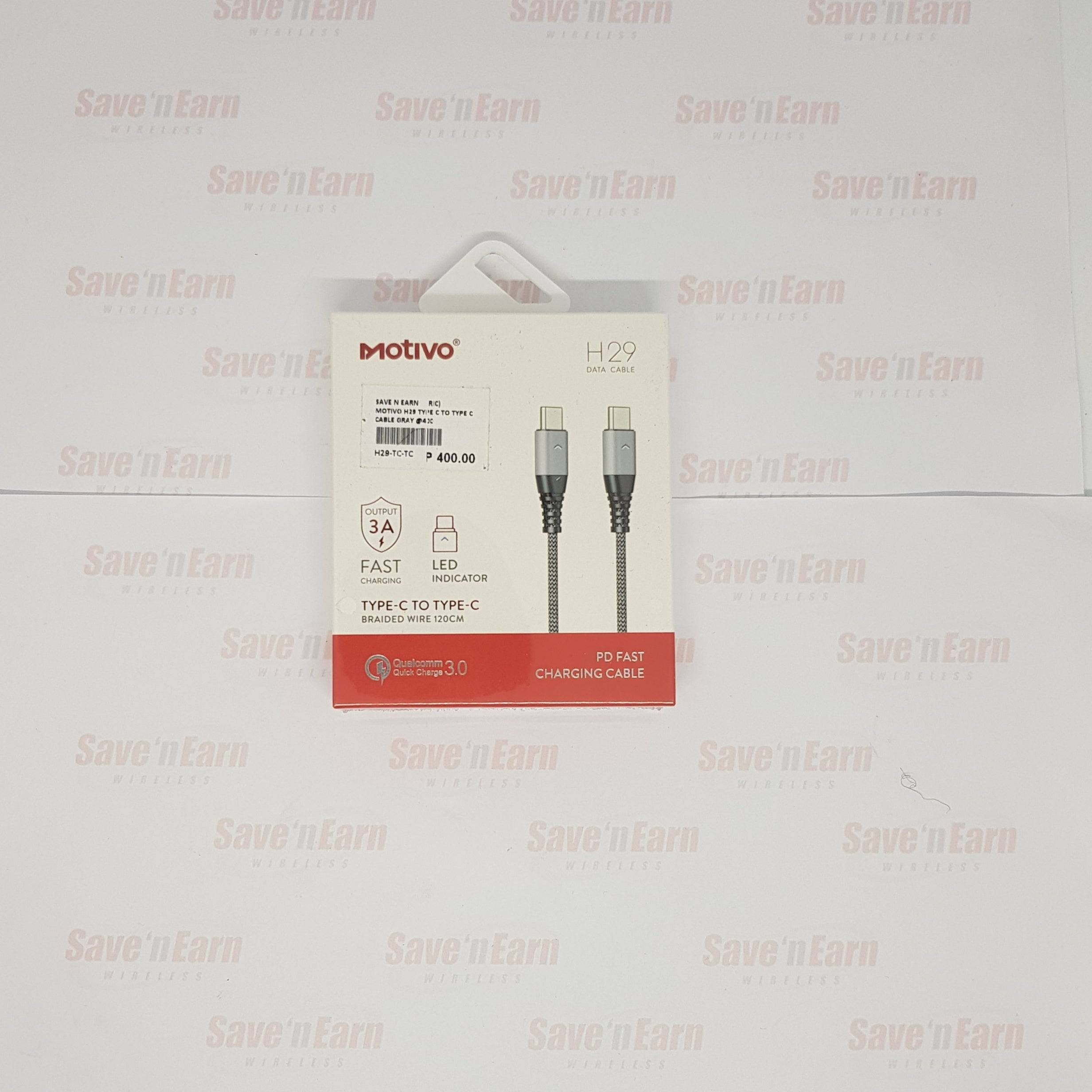 Motivo H29 Type-C To Type-C Fast Charging Data Cable
