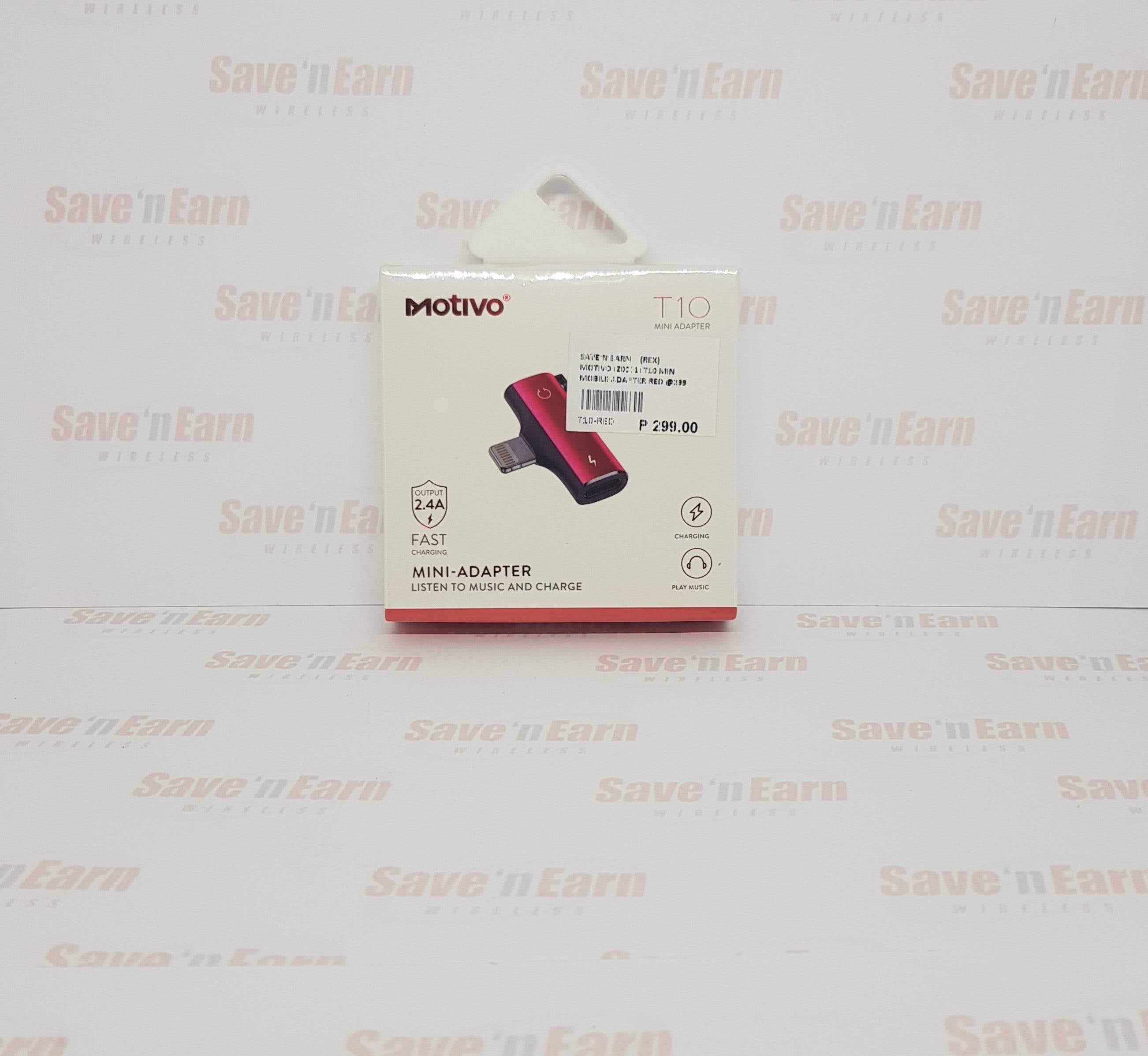 Motivo T10 Mini Adapter 2.4A Fast Charging Mini Adapter ( Listen to Music and Charge )