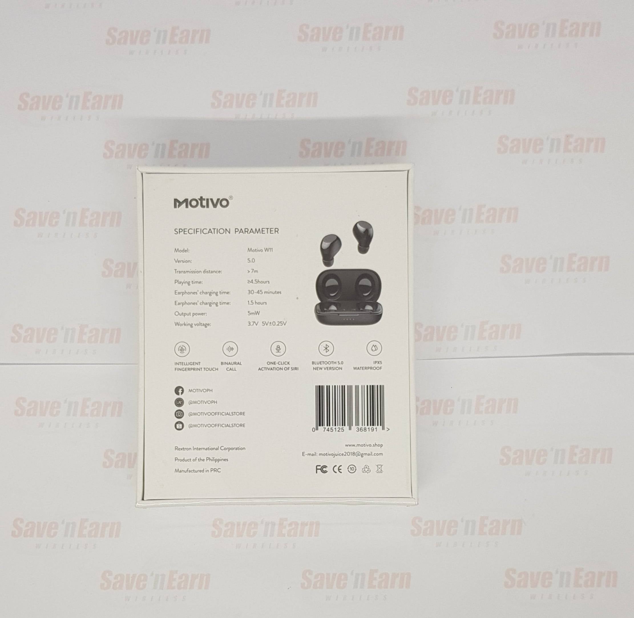 Motivo W11 Bluetooth Headsets Black