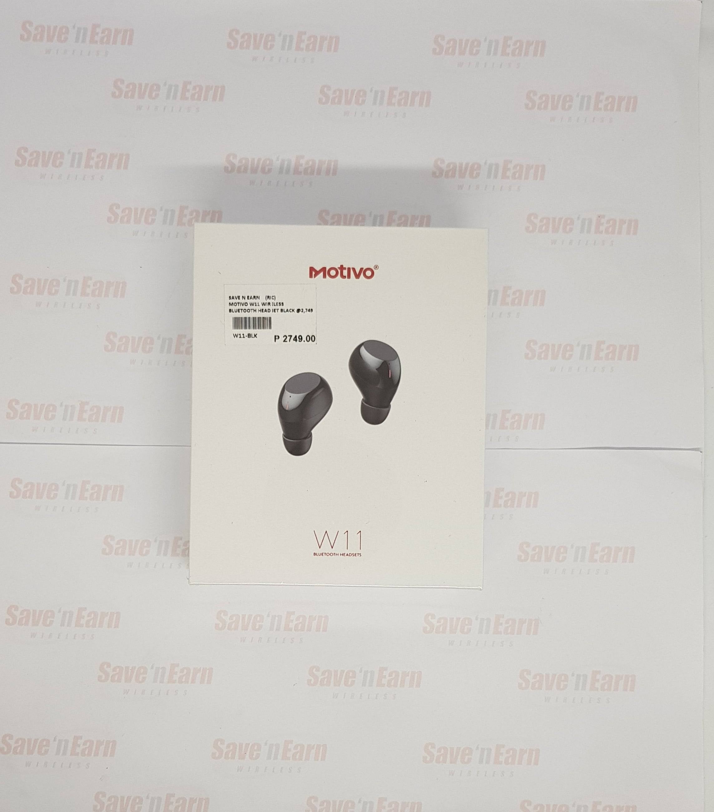 Motivo W11 Bluetooth Headsets Black