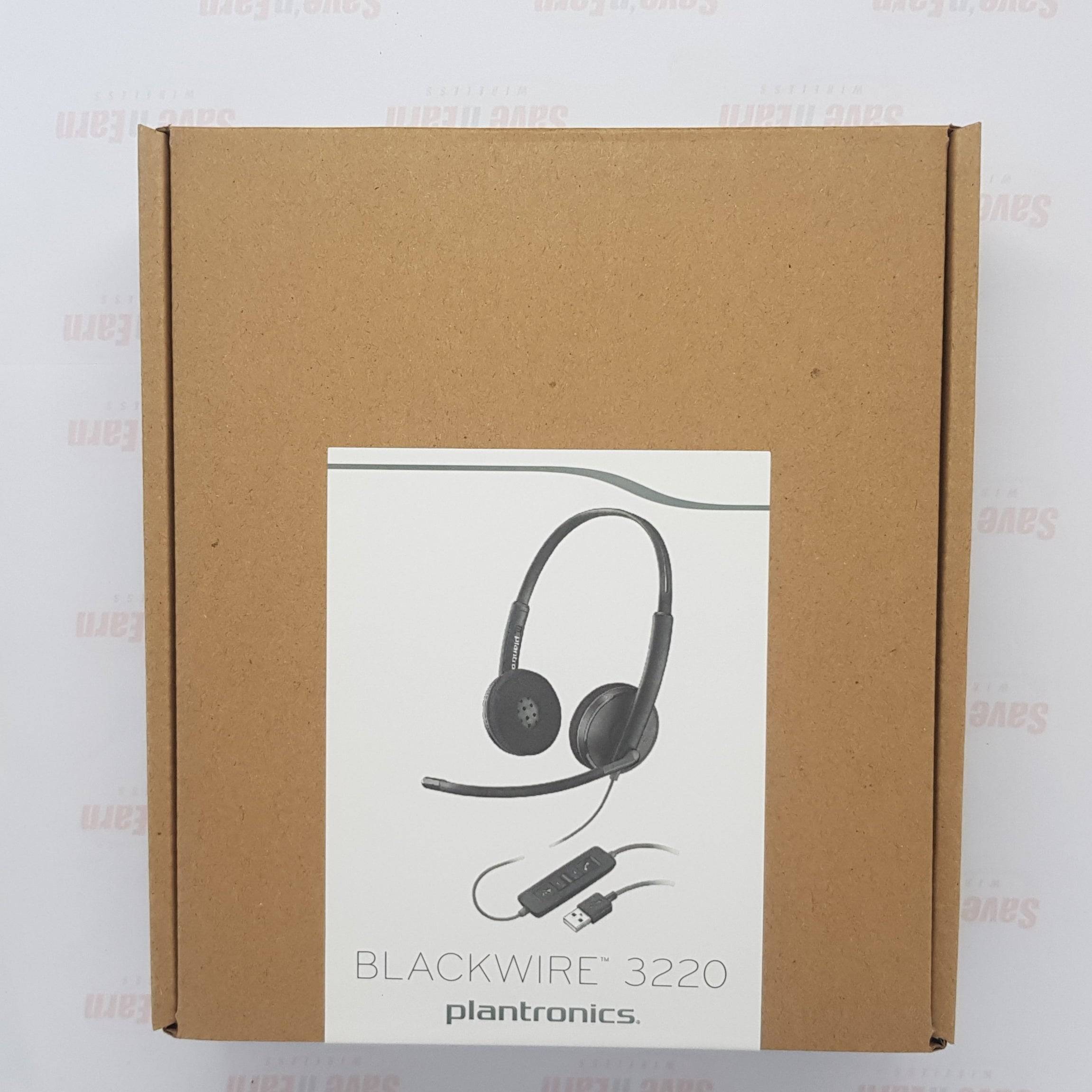 Poly Blackwire 3220 USB Headset / Noice Canceling Mic with Hi-Fi Audio
