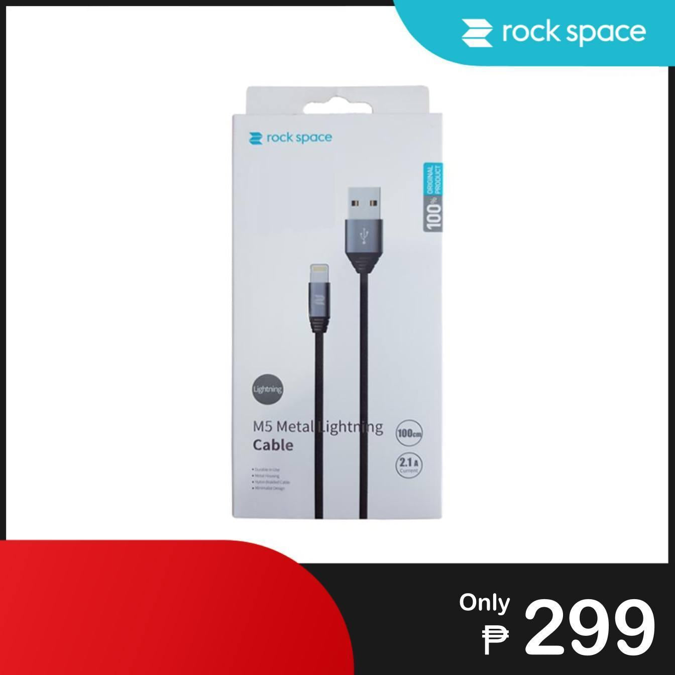 Rock Space M5 Metal Lightning Cable for iOS Apple Phones - Accessories - Save 'N Earn Wireless
