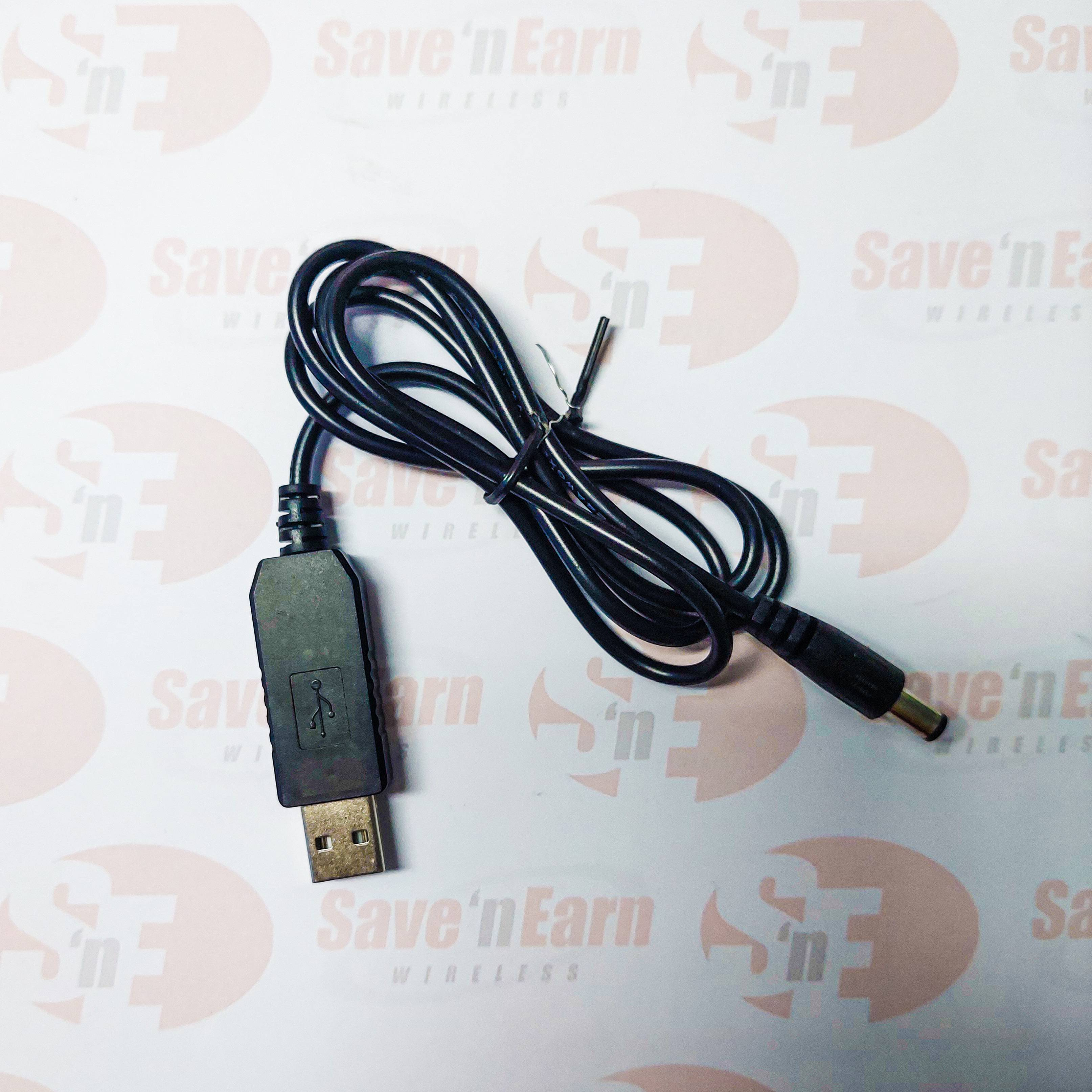 USB Cable Wifi to Powerbank Connector DC 5V to 12V USB